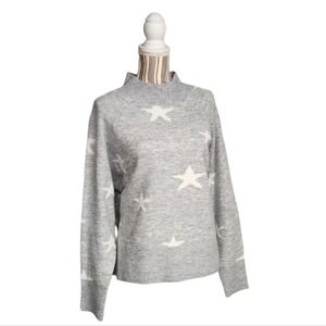 Happy Holidays XL Light Grey Sweater With Stars